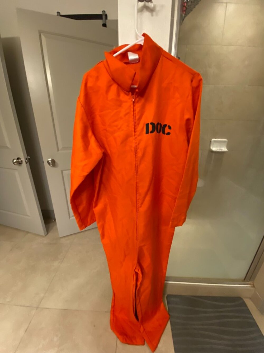 Adult Department of Corrections Prisoner One Piece Spirit Halloween Costume S/M